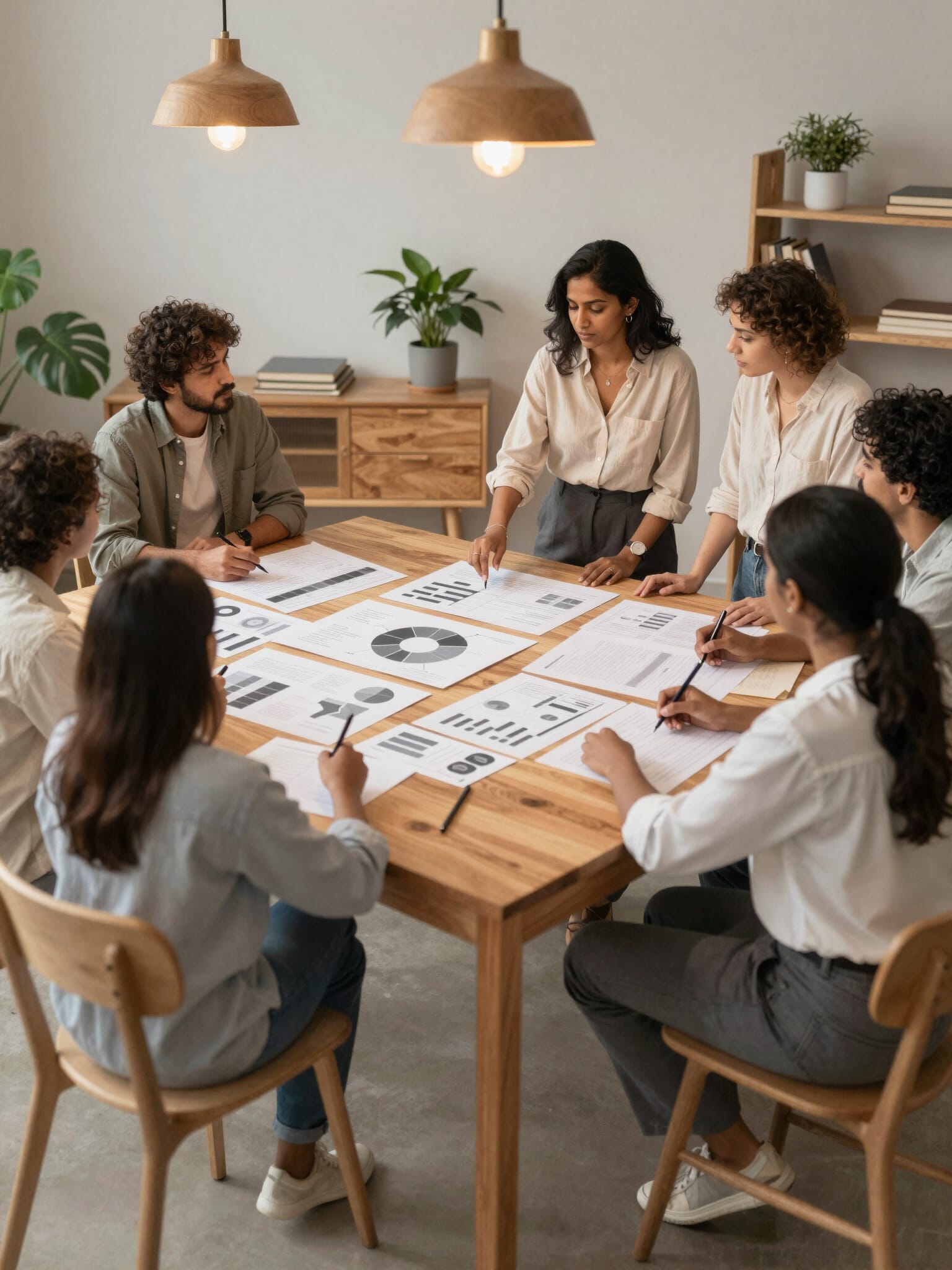 Photo illustrating organizational research and reflection